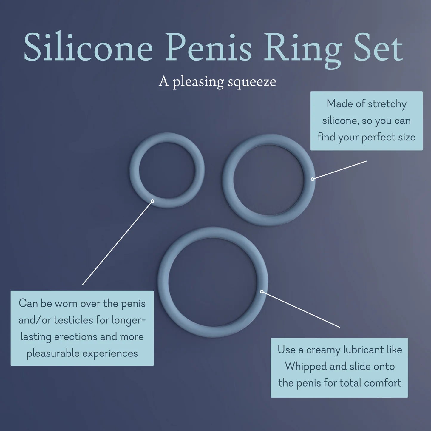 Silicone Penis Ring Set